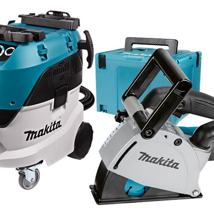 Makita DK0093J 2-Delige Combiset Sleuvenzaag met Stofzuiger