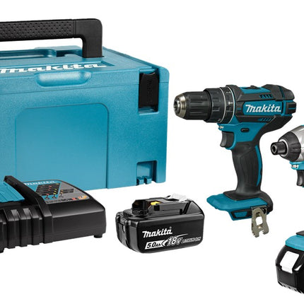 Makita DLX2131TJ LXT 18V 2-Delige Combiset DHP482 Boorschroefmachine + DTD152 Slagschroevendraaier