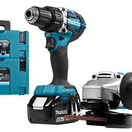 Makita DLX2190TJ1 LXT 18V 2-Delige Combiset Boren Schroeven en Slijpen
