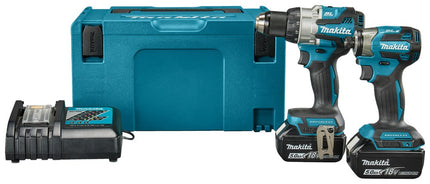 Afbeelding Makita lxt 18 v combiset voor boor- en (slag)schroefklussen DLX2527TJ