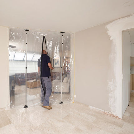 Afbeelding (De)monteerbare stofwand