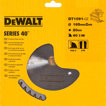 DeWALT Cirkelzaagblad DT1091