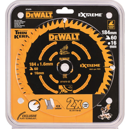 DeWALT Cirkelzaagblad DT1670