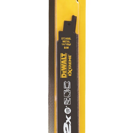 DeWALT Reciprozaagblad 2x bim 203x2,5mm medium metalen profielen DT2408L