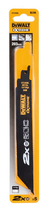 DeWALT Reciprozaagblad 2x bim 203x2,5mm medium metalen profielen DT2408L