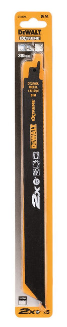 DeWALT Reciprozaagblad 2x bim 305x2,0mm dunne metalen profielen DT2409L