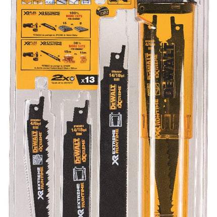 DeWALT Reciprozaagset Xtreme runtime 13pc DT99550