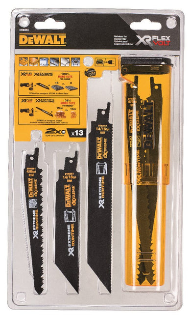 DeWALT Reciprozaagset Xtreme runtime 13pc DT99550
