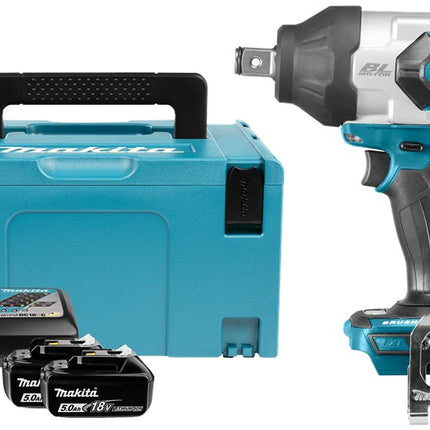 Makita DTW1001RTJ 18V Slagmoersleutel 18V 1050 nm 3/4" Aansl. 5.0Ah