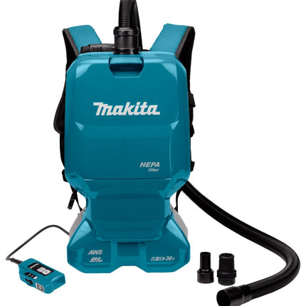 Makita DVC665ZU 2X18V Rugstofzuiger