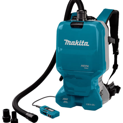 Makita DVC665ZU 2X18V Rugstofzuiger