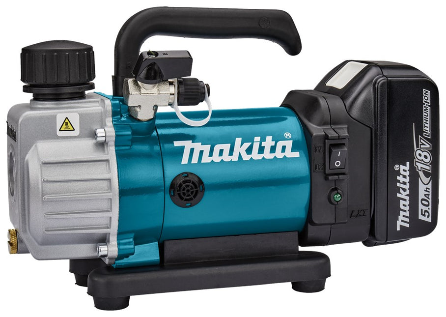 Makita DVP180RT Vacuumpomp 18V met 1X 5.0Ah Accu en Lader in Doos