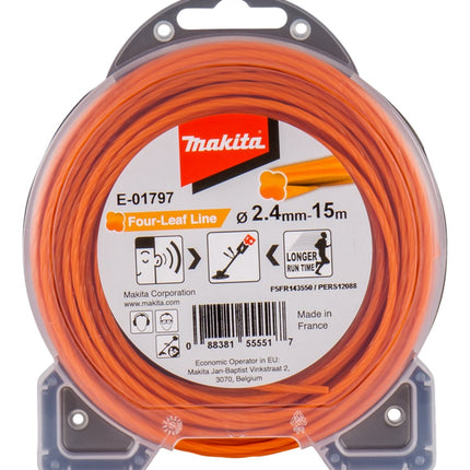 Makita Maaidraad 2,4X15MTR ORAN Oranje – E-01797