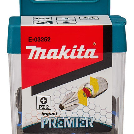Makita Slagschroefbits PZ2X25mm 15 stuks Impact Premier – E-03252