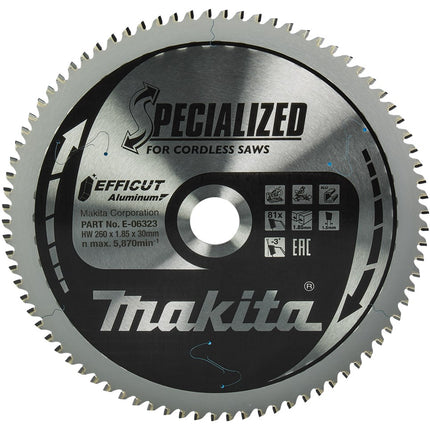 Makita HM ZAAGBLAD 260X30X1,85MM 81T - E-06323