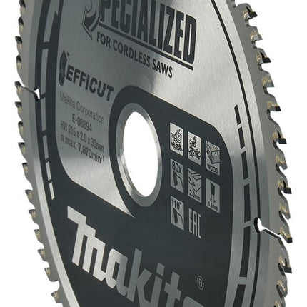 Makita Afkortzaagblad Hout 216X1.5X30 T80 – E-08894