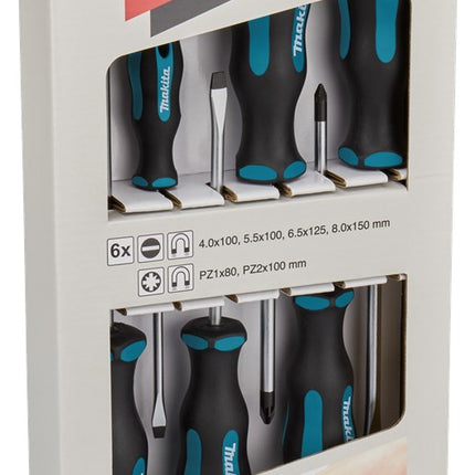 Makita Schroevendraaierset 6-Delig Schroevendraaier Set 6-DLG – E-10512