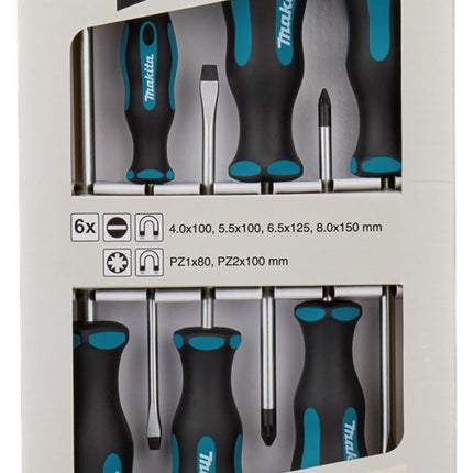 Makita Schroevendraaierset 6-Delig Schroevendraaier Set 6-DLG – E-10512