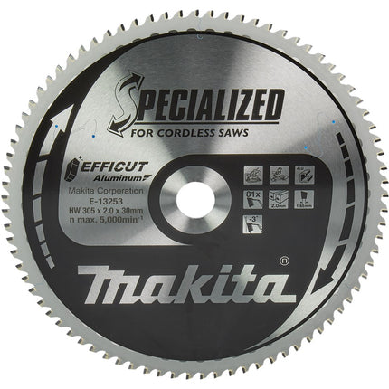 Makita Afkortzaagblad Aluminium Efficut Zaagblad 305X30 81T Alu – E-13253