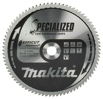Makita Afkortzaagblad Aluminium Efficut Zaagblad 305X30 81T Alu – E-13253