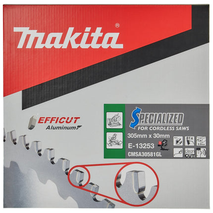 Makita Afkortzaagblad Aluminium Efficut Zaagblad 305X30 81T Alu – E-13253