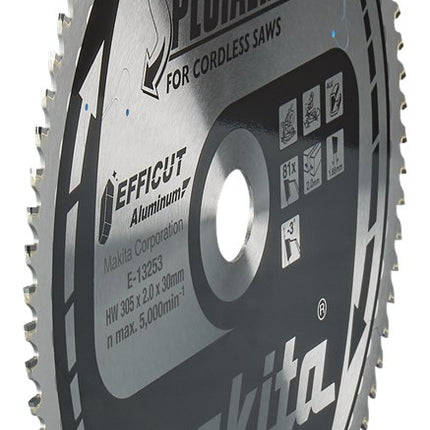 Makita Afkortzaagblad Aluminium Efficut Zaagblad 305X30 81T Alu – E-13253