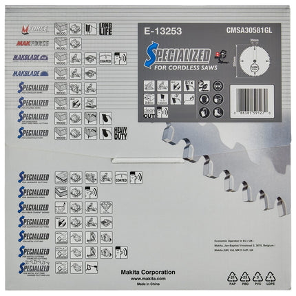 Makita Afkortzaagblad Aluminium Efficut Zaagblad 305X30 81T Alu – E-13253