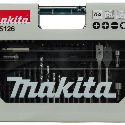 Makita BOOR-/schroefbitset 75-Delig Boor-/schrbitset – E-15126