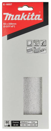 Makita Schuurvel 228X93 K60 Red - 93X228 Wit – E-18057