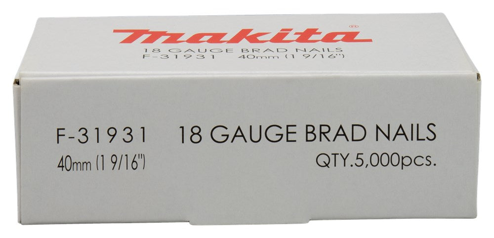 Makita BRAD 40mm Gegalv 5000st 1.05mm Breed / 125mm DIK – F-31931