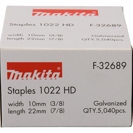 Makita Niet 22mm Gegal. 1022HD PIJL 10,55X0,55X1,15mm – F-32689