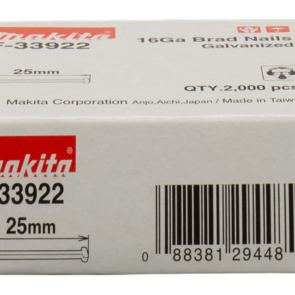 Makita BRAD 25mm 1,3X1,6mm – F-33922