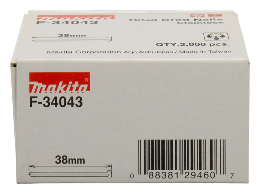 Makita BRAD 38mm 1,3X1,6mm RVS – F-34043