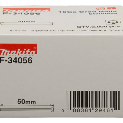 Makita BRAD 50mm 1,3X1,6mm RVS – F-34056
