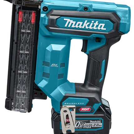 Makita FN001GA202 40V Max Brad Tacker 40V met 2X 2.0Ah Accu en Snellader in MBOX