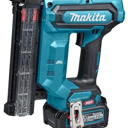 Makita FN001GA202 40V Max Brad Tacker 40V met 2X 2.0Ah Accu en Snellader in MBOX