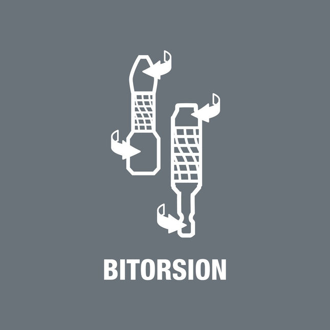 <b>BiTorsion-bits</b><br/>Bij het schroeven met een machine kunnen belastingspieken ontstaan, die voor vroegtijdige slijtage van de bit of beschadiging van de schroef zorgen. Als deze belastingspieken worden gereduceert wordt het werken productief en veilig.  Het Wera BiTorsion-Systeem voorkomt vroe