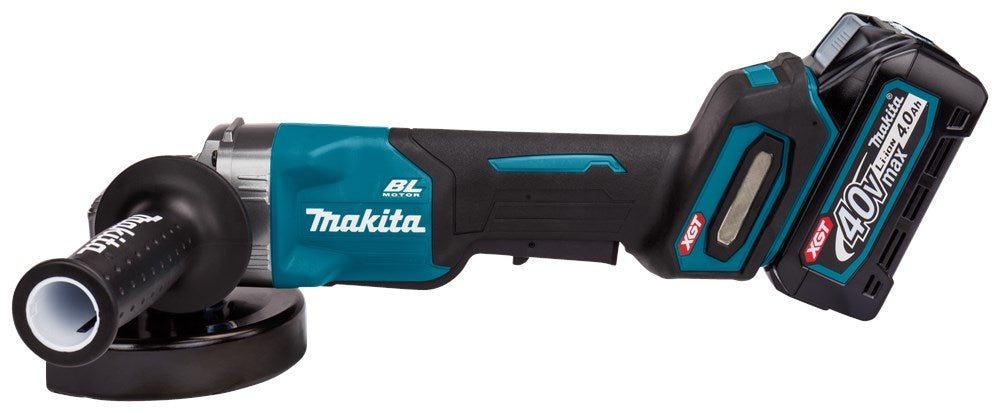 Makita GA016GM201 40V Max Haakse Slijper 125mm 2X 4.0Ah Accu en Lader in MBOX