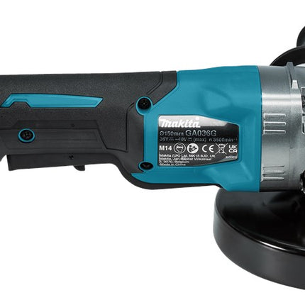 Makita GA036GZ 40V Max Haakse Slijper 150 mm