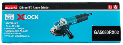 Makita GA5080RX02 230V Haakse Slijper 125mm X-LOCK