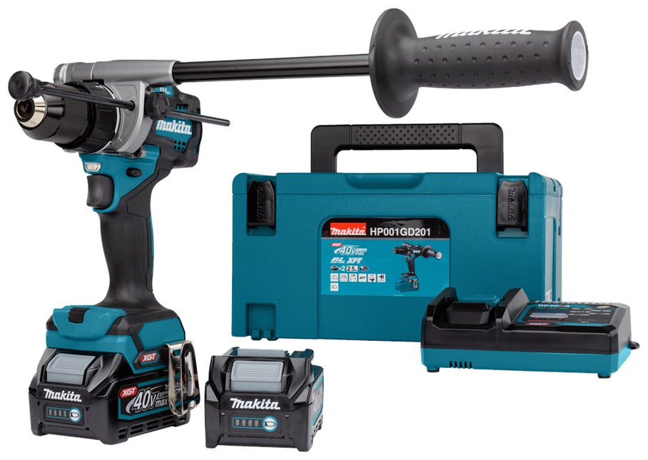 Makita HP001GD201 40V Max Klopboor- Schroefmachine