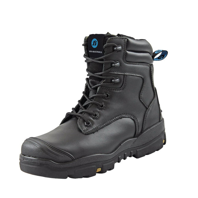 Bata Helix Werkschoen Longreach Black - MT 48S3 - Rubber-ZOOL - Volnerf Leder - Zwart – 70566146