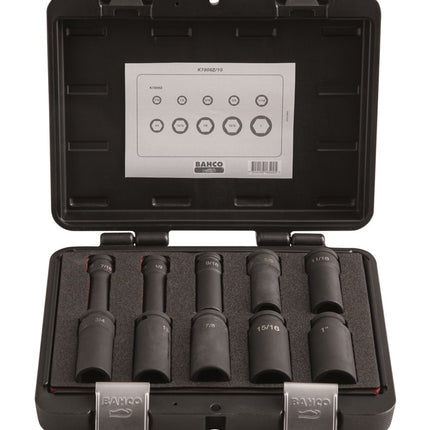Bahco Slagdoppenset 1/2" 10D – K7806Z/10