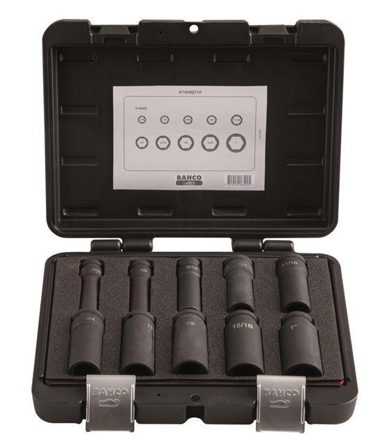 Bahco Slagdoppenset 1/2" 10D – K7806Z/10