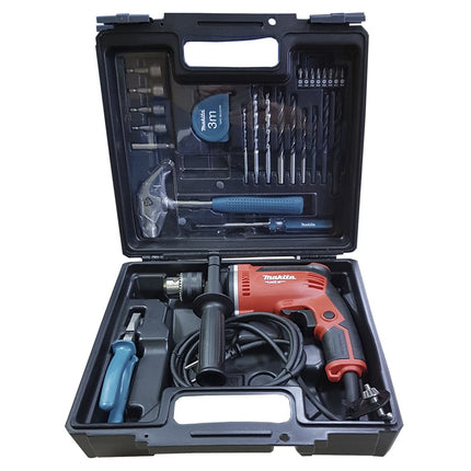 Makita M8100KX2 230V Klopboormachine Delige Accessoiresser in Koffer 230V 26-Delige