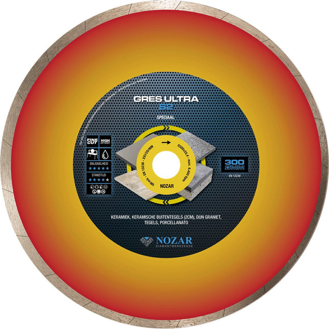 Nozar Diamantblad GRES Ultra S2 300mm / 25,4mm – 6442222