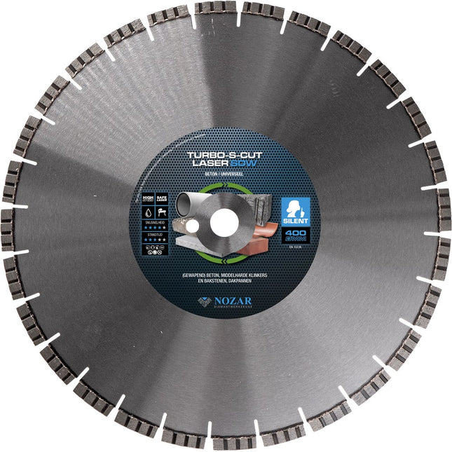 Nozar Diamantblad 400 25,4mm Turbo-S-CUT Laser – 6440537