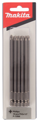 Makita BIT Philips 127mm NO 2 6mm - Set 10st – P-13568