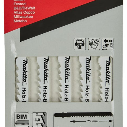 Makita Decoupeerzaagblad Hout 75mm T144DF Decoupeerzaagblad – P-31588