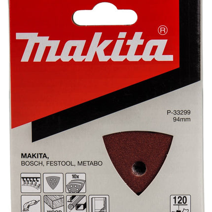 Makita Schuurpapier K120 93mm Schuurvel 3-K Red V. – P-33299